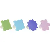 Home & Styling Kapstokken Bloemen - Set van 4 stuks - Multi