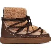 INUIKII Boots 'CURLY ROCK' sand / mokka / donkerbruin