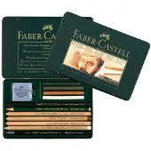 Faber-Castell potloodset - Pitt Monochrome - 12-delig - FC-112975