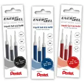 Pentel EnerGel Roller-navulling 0,4 mm Rood 3 Stuks