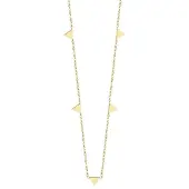Cilla Jewels dames ketting Edelstaal Verguld Goudkleurig Driehoek