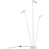 QAZQA Moderne vloerlamp beige 3-lichts GU10 35mm - Thomas