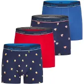 Happy Shorts Heren boxershorts oktoberfest bier/gingerbread 4-pack