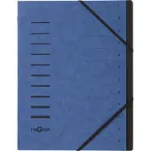 Pagna Sorteermap A4 Effen Karton 12-delig Blauw 24,5 x 0,5 x 32 cm (B x D x H)