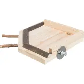 Trixie landingsplaats met zitstokken hout naturel - 19x19 cm
