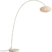 QAZQA Japandi booglamp beige met kap - Bida
