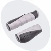 Voltano Ergonomische Fietshandvatten Zwart Grijs - 132 / 92 MM