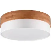 TRIO Ø 50cm plafondlamp Seasons hout met wit