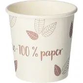 Papstar kartonnen drinkbeker 'pure' ZERO, 0,1 l, beige/lila