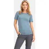 Nomad Pure Merino Thermoshirt Dames | Lichtblauw | XXL | Korte Mouw | Thermo Shirt 100% Merinowol