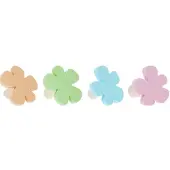 Home & Styling Kapstokken Bloemen - Set van 4 stuks - Multi