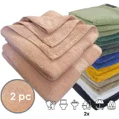 ISleep Terry Badlaken - 2 Stuks - 70x140 cm - Oud Roze