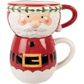 Clayre & Eef Mok Kerstman 400 ml / 500 ml Rood Keramiek