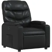 vidaXL Relaxfauteuil Zwart Kunstleer