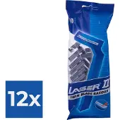 Laser 2 Scheermesjes - wegwerp - actie - Voordeelverpakking 12 stuks