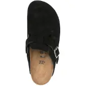 Birkenstock Slippers Boston Zwart Suede Narrow Maat 44