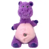 Kong Knots Belly Hippo - Knuffel - Paars Pink M/L