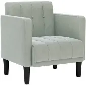 vidaXL Fauteuil met armleuningen Lichtgrijs 53 cm Fluweel
