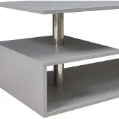 En.casa Salontafel 'Haarlem', woonkamertafel, 90 x 50 x 41 cm, lichtgrijs