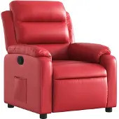 vidaXL Fauteuil verstelbaar kunstleer rood