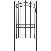 vidaXL Hekpoort EMMEN met stalen pinnen 103x134,5 cm zwart