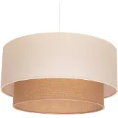 Duolla Hanglampe , Boho, dimbare, Beige, Woonkamer, Stof, Landhuis / Rustiek