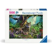 Ravensburger puzzel Familie Wolf in het Bos - 1000 stukjes dieren.