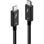 Lindy 31120 USB-C-displaykabel Thunderbolt 4 USB-C stekker, USB-C stekker 1.00 m Zwart 8K UHD