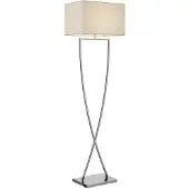 LUCANDE Vloerlampe , Evaine, Wit, Woonkamer, Metaal, Modern