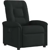 vidaXL Fauteuil verstelbaar stof zwart
