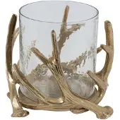 Countryfield Kandelaar Gewei M goud-L21B21H14CM
