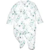 Nini Rompertje/body 'Eukalyptus' geel / grijs / groen / wit
