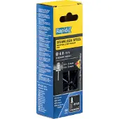 Rapid Blindklinknagels RVS | Ø4 x 8 mm | Incl. Boor | 50 Stuks - 5001460