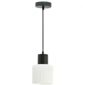 Meet by Paperflow TRANI plafondlamp, metaal, Ø 140 mm, E27 fitting, zwart/wit