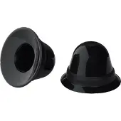 665 Leather - Tepelzuigers - Siliconen - Super Silicone Nipple Suckers Regular - Zwart