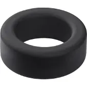 Love to love - COOL Ring - Klassieke Siliconen Cockring - Zwart