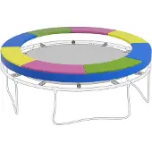 4Goodz Dikke trampoline rand veerafdekking voor trampoline 305 cm