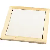 Packlinq Onderzetter met houten lijst, afm 15x15 cm, 10 stuk/ 1 doos