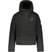 Superrebel ski-jas SPACE zwart Skijack Jongens Polyester Capuchon Effen - maat 152