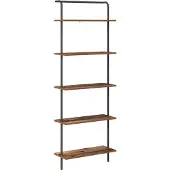 vidaXL Boekenplank 5-laags 60 x 24 x 168 cm Bewerkt hout Oudhout