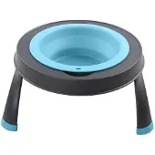 Dexas Voerbak verhoogd enkel groot blauw 306977