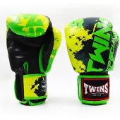 Twins special FBGVL-3 Candy Green - Leren bokshandschoenen - 14 oz - Gifgroen