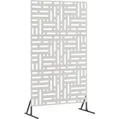 vidaXL Privacyscherm 100 x 50 x 180 cm Roestvrij staal zilver