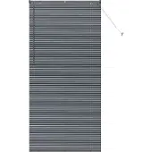 vidaXL Venetiaanse jaloezie Donkergrijs 220 x 100 cm 25 mm Aluminium