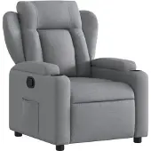 vidaXL Relaxfauteuil lichtgrijze stof