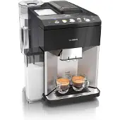Siemens EQ.500 TQ507R03, espressomachine, 1,7 liter, geschikt voor koffiebonen en gemalen koffie, ingebouwde maalder, zwart, roestvrij staal
