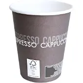 Hygostar Papieren koffiebekers om mee te nemen, 0,2 l, bruin/wit