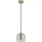 Globo 1-lichts hanglamp Alfred zand bruin Ø 18cm