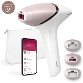 Philips Lumea IPL-ontharingsapparaat 9000-serie - met SenseIQ-technologie, 3 opzetstukken voor lichaam, gezicht en precisie-afstelling, draadloos gebruik, BRI955/01