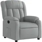 vidaXL Relaxfauteuil lichtgrijze stof